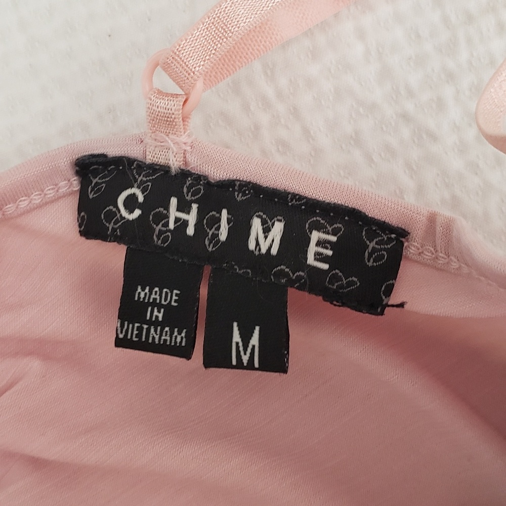 Pink Ruffled Front Tank Top - Picture 7 of 8